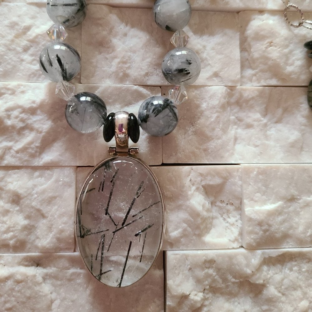Black Rutilated Quartz - Picture 2 of 13